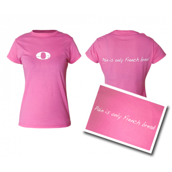 Pink Pain is Only French Bread t-shirt (Female)